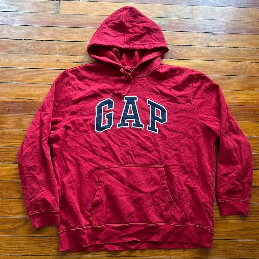 1990s Arch Logo Gap Hoodie Size XXL